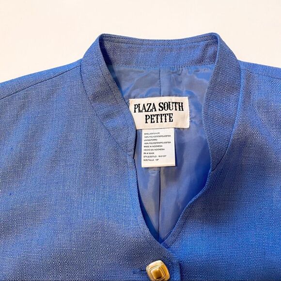 Vintage Button Down Blue Dress 10P - Picture 3 of 7